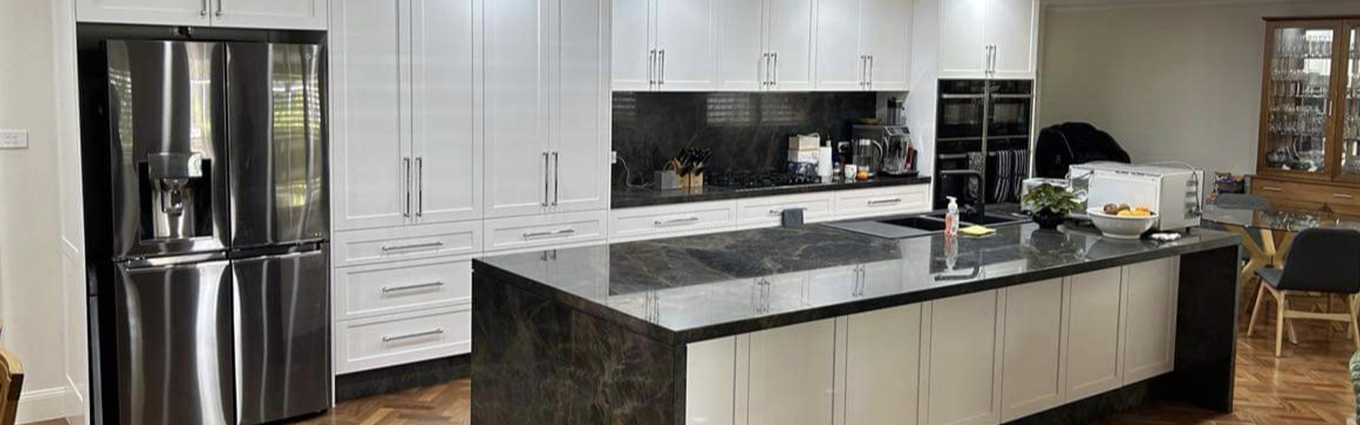 Modern kitchen with light cabinetry